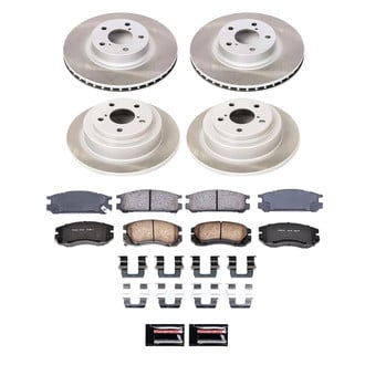 PowerStop® - Semi Coated Front and Rear Disc Brake Kit