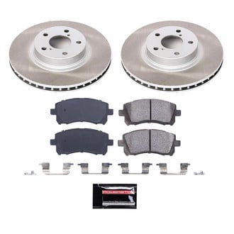 PowerStop® - Semi Coated Front Disc Brake Kit