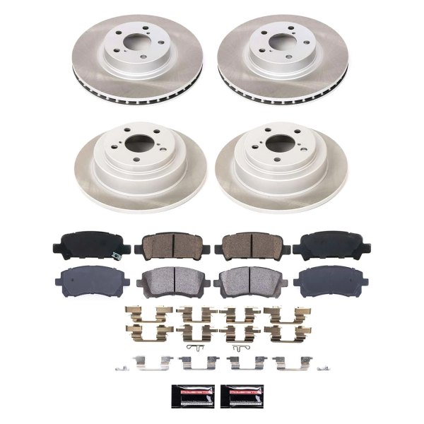  PowerStop® - Semi Coated Front and Rear Disc Brake Kit