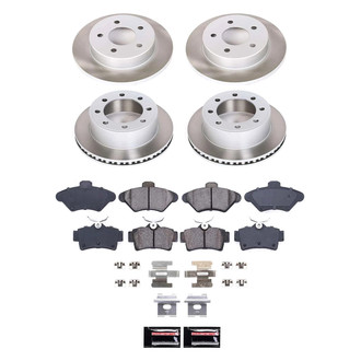 PowerStop® - Semi Coated Front and Rear Disc Brake Kit