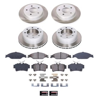 PowerStop® - Semi Coated Front and Rear Disc Brake Kit