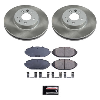 PowerStop® - Semi Coated Front Disc Brake Kit
