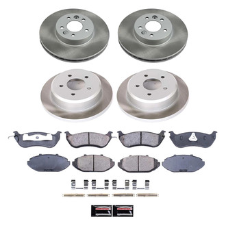 PowerStop® - Semi Coated Front and Rear Disc Brake Kit