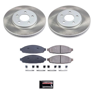 PowerStop® - Semi Coated Front Disc Brake Kit