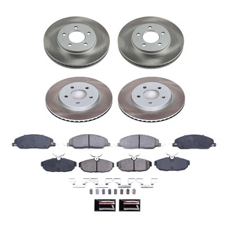 PowerStop® - Semi Coated Front and Rear Disc Brake Kit