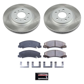 PowerStop® SC1437 - Semi Coated Front Disc Brake Kit