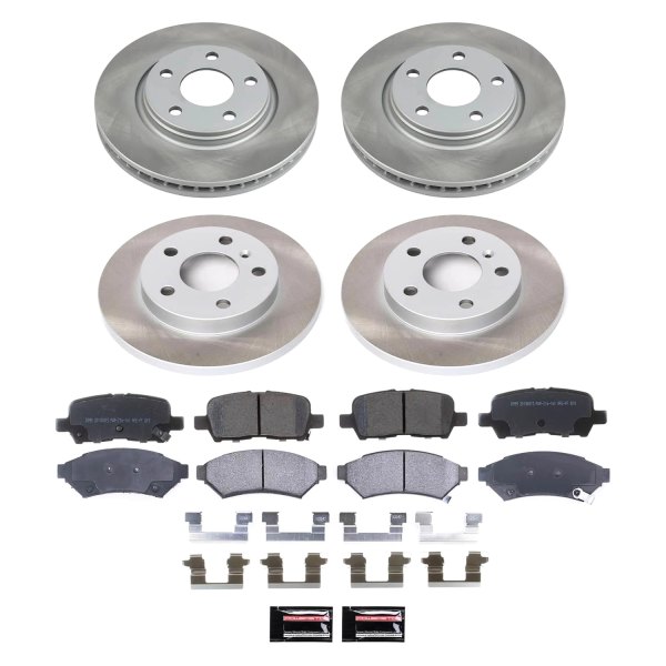  PowerStop® - Semi Coated Front and Rear Disc Brake Kit