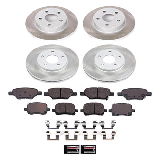 PowerStop® - Semi Coated Front and Rear Disc Brake Kit