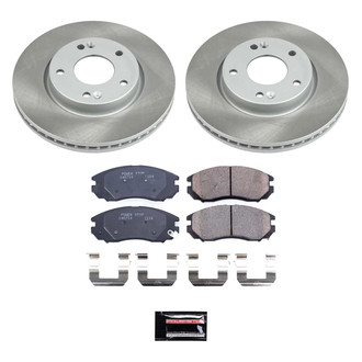 PowerStop® - Semi Coated Front Disc Brake Kit