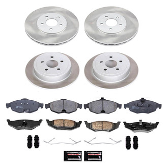 PowerStop® - Semi Coated Front and Rear Disc Brake Kit