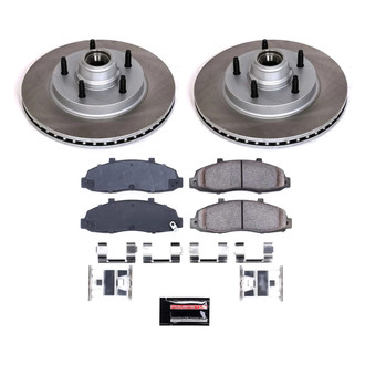 PowerStop® - Semi Coated Front Disc Brake Kit