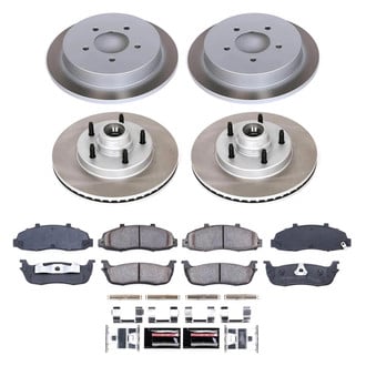 PowerStop® - Semi Coated Front and Rear Disc Brake Kit