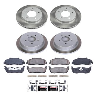 PowerStop® - Semi Coated Front and Rear Disc Brake Kit