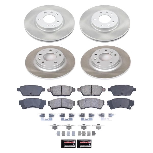  PowerStop® - Semi Coated Front and Rear Disc Brake Kit