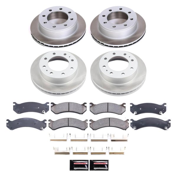  PowerStop® - Semi Coated Front and Rear Disc Brake Kit