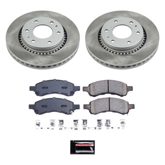 PowerStop® - Semi Coated Front Disc Brake Kit