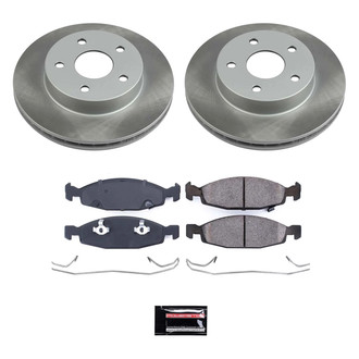 PowerStop® - Semi Coated Front Disc Brake Kit