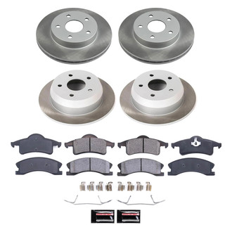 PowerStop® - Semi Coated Front and Rear Disc Brake Kit