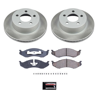 PowerStop® - Semi Coated Front Disc Brake Kit