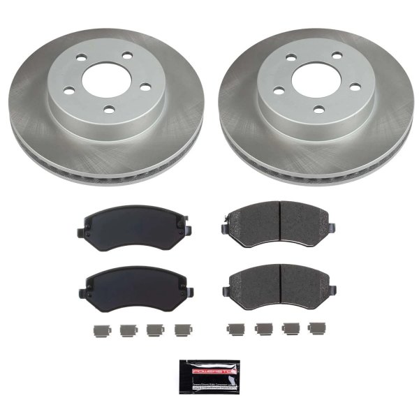  PowerStop® - Semi Coated Front Disc Brake Kit