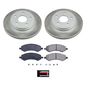 PowerStop® - Semi Coated Front Disc Brake Kit