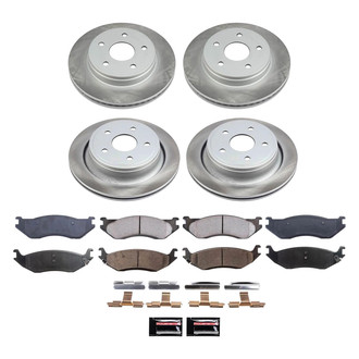 PowerStop® - Semi Coated Front and Rear Disc Brake Kit