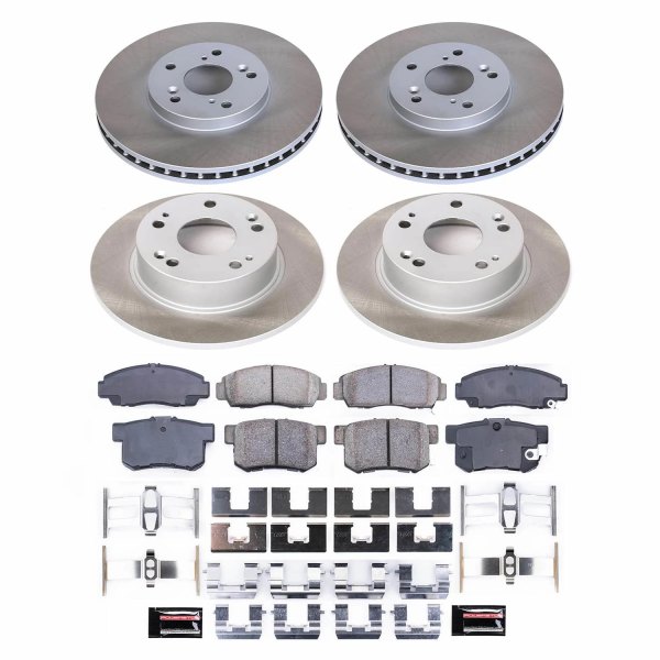  PowerStop® - Semi Coated Front and Rear Disc Brake Kit