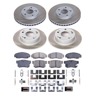 PowerStop® - Semi Coated Front and Rear Disc Brake Kit