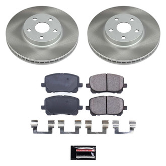 PowerStop® - Semi Coated Front Disc Brake Kit