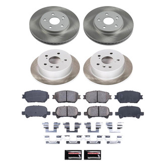PowerStop® - Semi Coated Front and Rear Disc Brake Kit