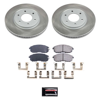 PowerStop® - Semi Coated Front Disc Brake Kit
