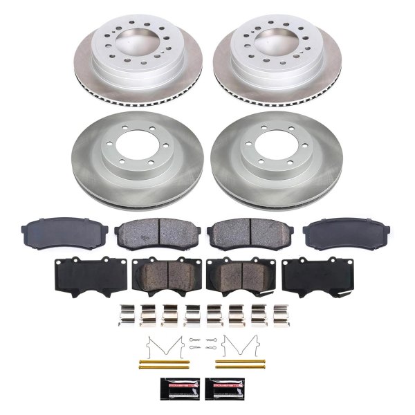  PowerStop® - Semi Coated Front and Rear Disc Brake Kit