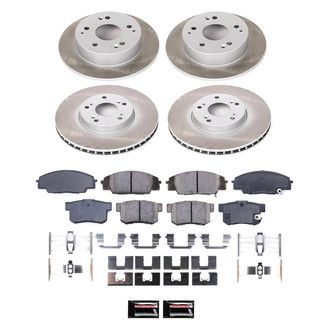 PowerStop® - Semi Coated Front and Rear Disc Brake Kit
