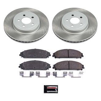 PowerStop® - Semi Coated Front Disc Brake Kit