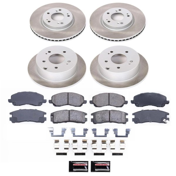  PowerStop® - Semi Coated Front and Rear Disc Brake Kit