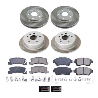 PowerStop® - Semi Coated Front and Rear Disc Brake Kit