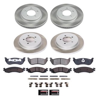 PowerStop® - Semi Coated Front and Rear Disc Brake Kit
