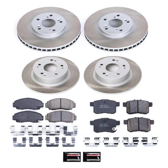 PowerStop® - Semi Coated Front and Rear Disc Brake Kit