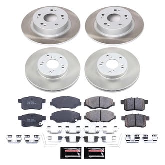 PowerStop® - Semi Coated Front and Rear Disc Brake Kit