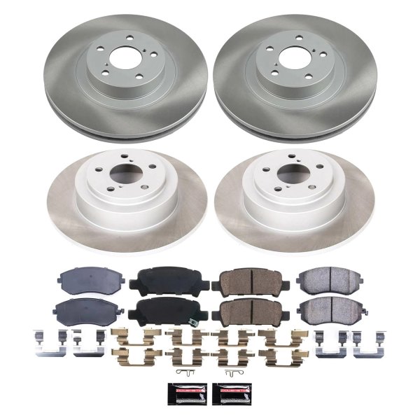  PowerStop® - Semi Coated Front and Rear Disc Brake Kit