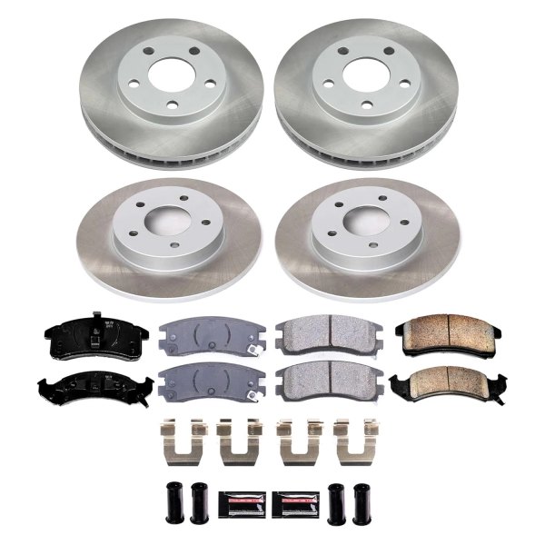  PowerStop® - Semi Coated Front and Rear Disc Brake Kit