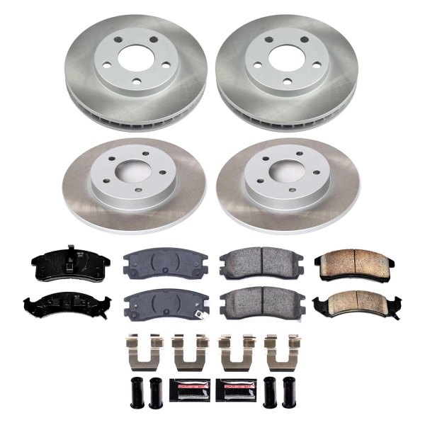  PowerStop® - Semi Coated Front and Rear Disc Brake Kit