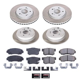 PowerStop® - Semi Coated Front and Rear Disc Brake Kit