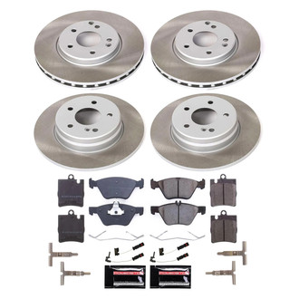 PowerStop® - Semi Coated Front and Rear Disc Brake Kit