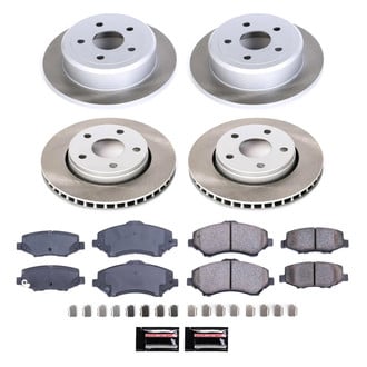 PowerStop® - Semi Coated Front and Rear Disc Brake Kit