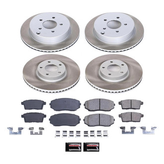 PowerStop® - Semi Coated Front and Rear Disc Brake Kit