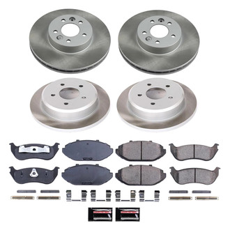 PowerStop® - Semi Coated Front and Rear Disc Brake Kit