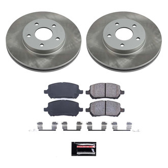 PowerStop® - Semi Coated Front Disc Brake Kit