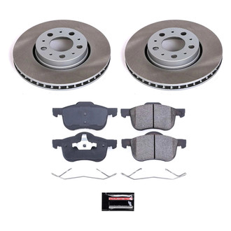 PowerStop® - Semi Coated Front Disc Brake Kit