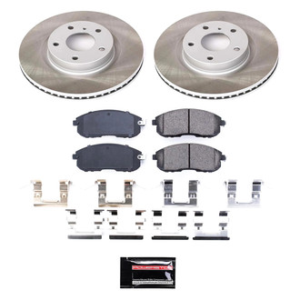 PowerStop® - Semi Coated Front Disc Brake Kit